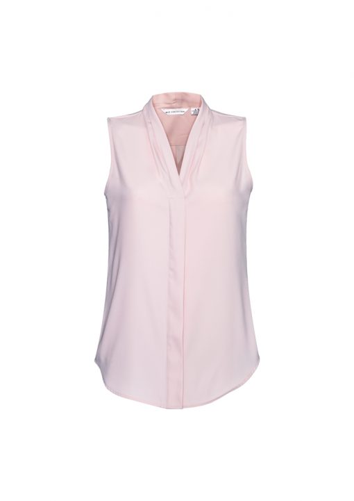 Biz Collection Ladies Madison Sleeveless Shirt - Image 3