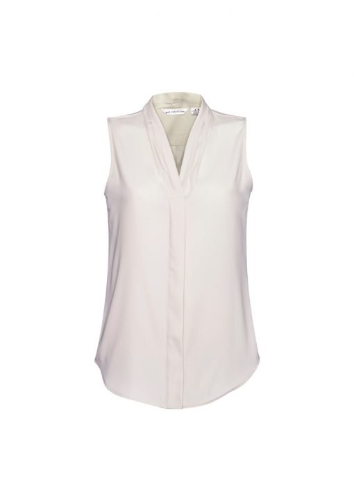 Biz Collection Ladies Madison Sleeveless Shirt - Image 4